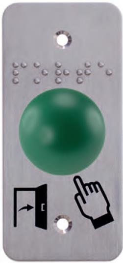 voir la fiche BOUTON DOME VERT SUR PLAQUE INOX BRAILLE