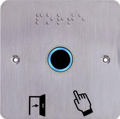 voir la fiche BOUTON POUSSOIR INFRAROUGE D 19 SUR PLAQUE INOX 80 X 80