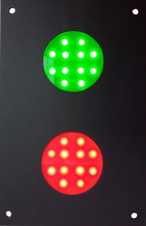 voir la fiche PLAQUE FEUX ROUGE-VERT LEDS