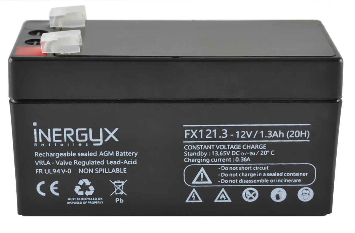 voir la fiche BATTERIE DE SECOURS 12 V - 2.1 AH