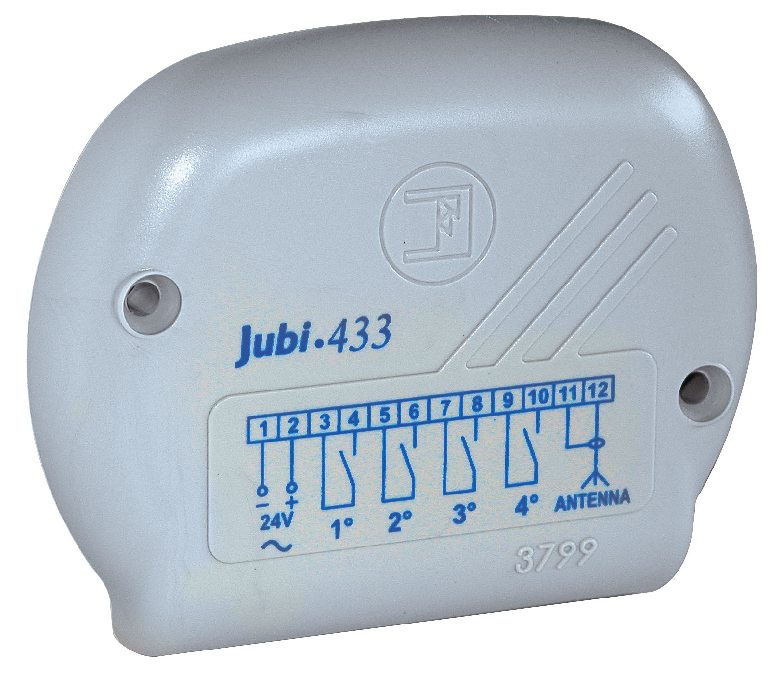 voir la fiche RECEPTEUR RADIO JUBI 433 - 24 V AC/DC - 1 CANAL EN BOITIER              