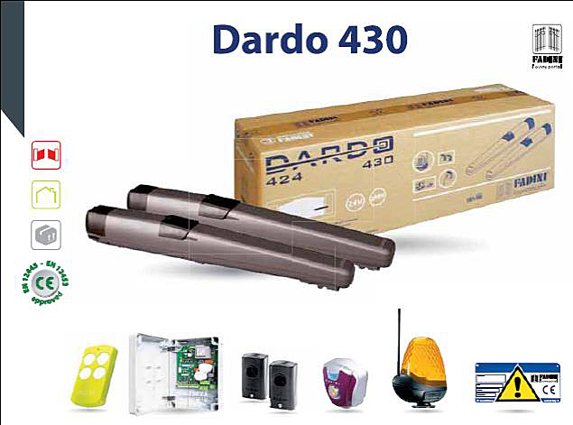 voir la fiche KIT MOTORISATION 2 BATTANTS DARDO 430