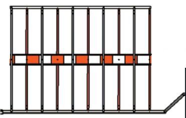 GRILLE ARTICULEE  HAUTE ET BASSE - 3.7 M - BA86