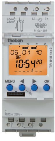 HORLOGE DIGITALE HEBDOMADAIRE 1 VOIE - 230 V