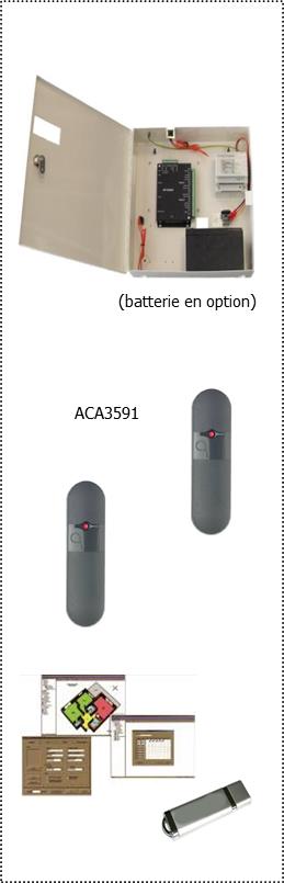 voir la fiche PACK 2 PORTES CENTRALE DE GESTION MT 50 000 UTILISATEURS