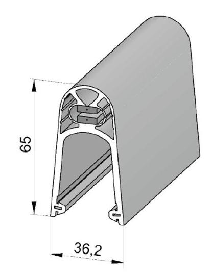 voir la fiche PROFIL CAOUTCHOUC ABMATIC GEF 65 mm 