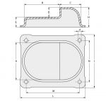 BUTEE CENTRALE SUR PLATINE POUR PORTAIL BATTANT 