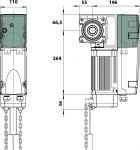 KIT OPERATEUR ABMATIC SEC 530 CH TRI POUR PORTE SECTIONNELLE 