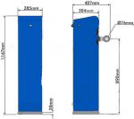 BARRIERE LEVANTE SECTOR AVEC LISSE 2.7 M (utile)