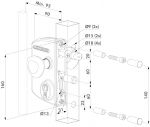 SERRURE ELECTRIQUE ZILV A RUPTURE - POUR CADRE 60-80 MM