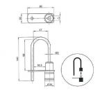 CADENAS POMPIER TRIANGLE 11 mm