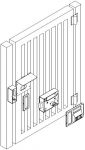 SERRURE ELECTRIQUE ABMATIC LOCK 6 - GAUCHE