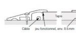 RAIL ANTI TREBUCHEMENT POUR TAPIS CONTACT ABMATIC TPS 600 x 200 MM