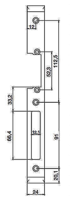 voir la fiche TETIERE REVERSIBLE INOX 250 MM DOUBLE EMPENAGE